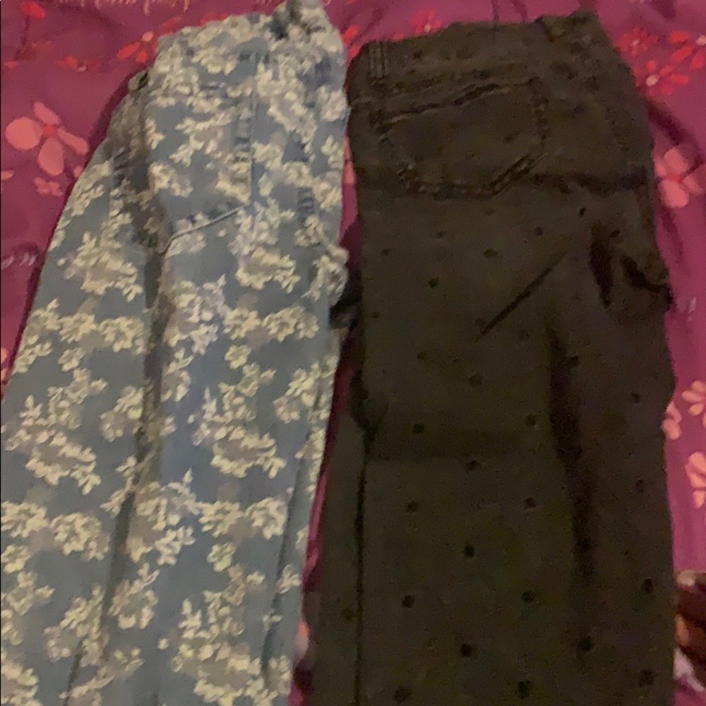 2 pair of girls jeans